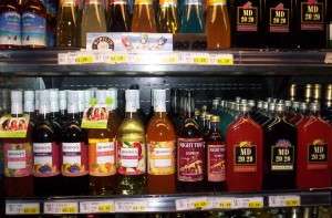 central america 033 The wine selection at Rey supermarket in Panama.